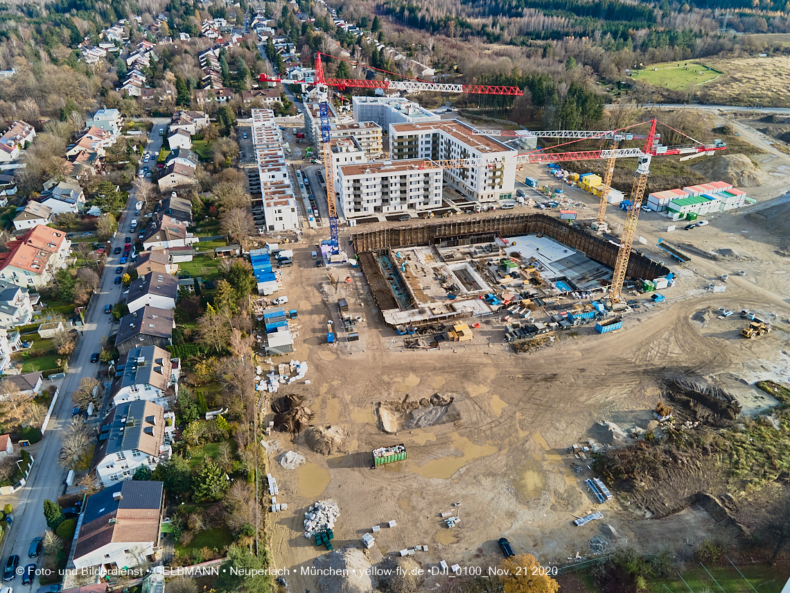 21.11.2020 - Piederstrorfer Gelände und Alexisquartier in Neuperlach in München 21.11.2020 - Piederstrorfer Gelände und Alexisquartier in Neuperlach in München
